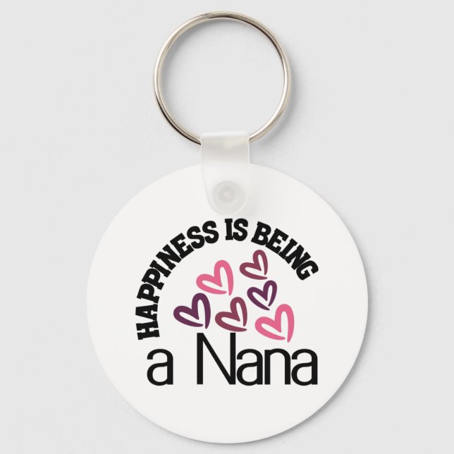 Chaveiro A Happiness Is Being A Nana (Frente)