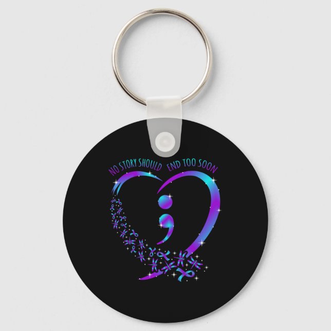 Chaveiro A história deve acabar com o apoio à conscientizaç (Frente)