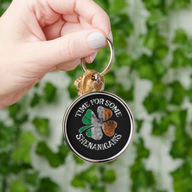 Chaveiro A hora de St. Patrick para algumas travessuras do  (Mão)