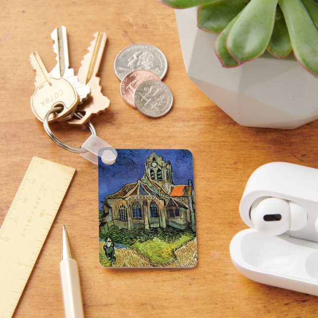 Chaveiro A Igreja em Auvers de Vincent van Gogh (Mesa)