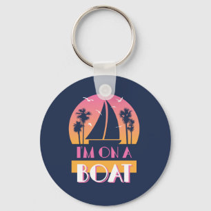 Chaveiro A ilha só - eu estou em um barco