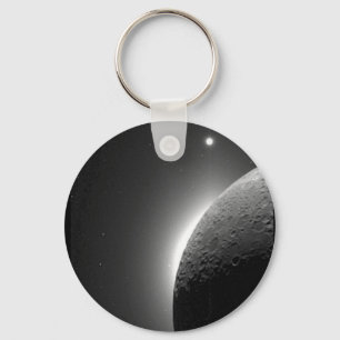 Chaveiro A imagem lindo da NASA, a lua iluminou-se pelo