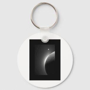 Chaveiro A imagem lindo da NASA, a lua iluminou-se pelo