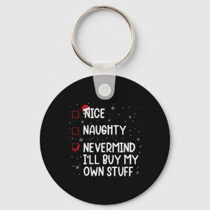 Chaveiro A Lista de Natal é um bom imbecil. Vou Comprar