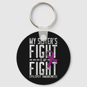Chaveiro A Luta da Minha Irmã é a Minha Luta Contra a Epile