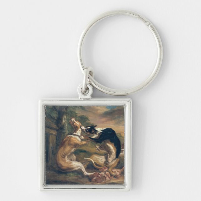 Chaveiro A luta de cão, 1678 (Frente)