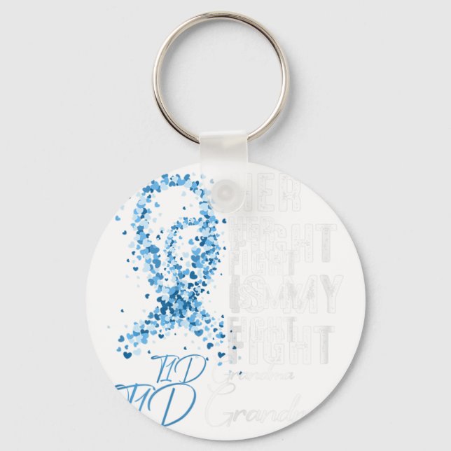 Chaveiro A Luta Dela É A Minha Luta Contra A Diabetes Do Ti (Frente)