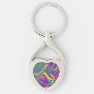 Chaveiro A Mágica das Cores, Abstrato 3D Rainbowart