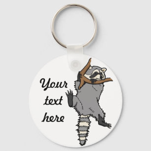 Chaveiro A manter o raccoon personalizado 