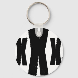 Chaveiro a marca da borda reta