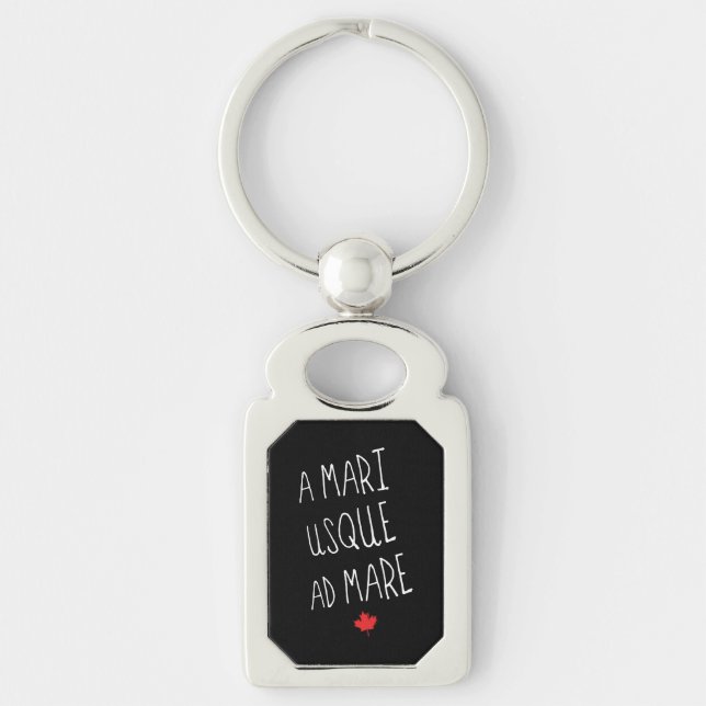 Chaveiro A Mari Usque Ad Mare Keyring, Motto Canadense (Frente)