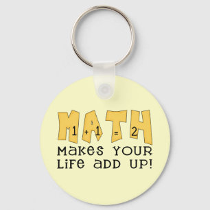 Chaveiro A matemática faz sua vida adicionar acima o