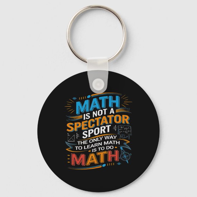 Chaveiro A Matemática Não É Um Esporte Para Espectadores Pr (Frente)