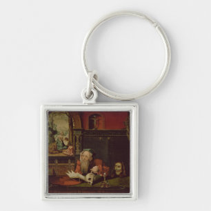 Chaveiro A meditação de St Jerome (óleo no painel)