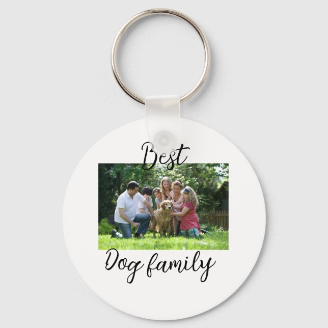 Chaveiro A melhor família de cachorros mãe pai animal de es (Frente)