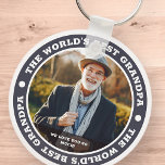 Chaveiro A melhor foto personalizada do avô do mundo<br><div class="desc">Este design simples e clássico é composto por tipografia serif e adiciona uma foto personalizada.</div>