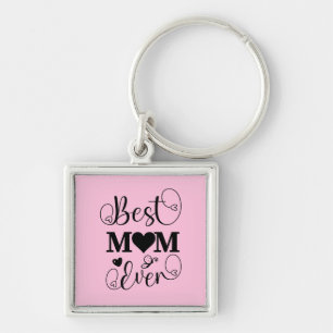 Chaveiro A Melhor Mãe Alguma Vez Típica Escrita A Rosa