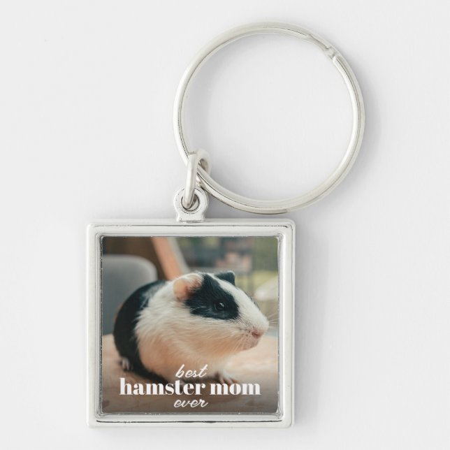 Chaveiro A Melhor Mãe De Hamster Alguma Vez Personalizada F (Frente)