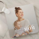 Chaveiro A melhor mãe do mundo desde a 20XX Foto moderna<br><div class="desc">Esta design simples e moderna é composta de sans serif e tipografia cursiva lúdica e adiciona uma foto personalizada.</div>