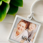 Chaveiro A melhor mãe do mundo desde a 20XX Foto moderna<br><div class="desc">Esta design simples e moderna é composta de sans serif e tipografia cursiva lúdica e adiciona uma foto personalizada.</div>