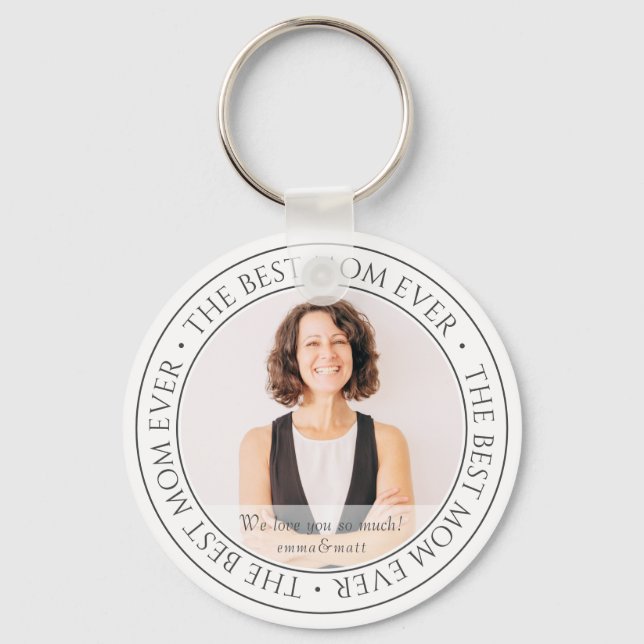Chaveiro A melhor mãe já moderna foto clássica (Frente)