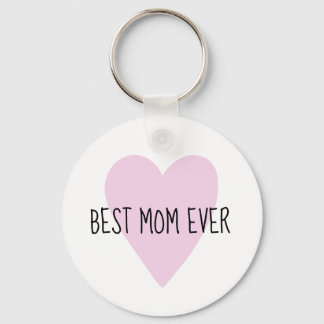Chaveiro A Melhor Mãe Sempre Rosa, Personalizável