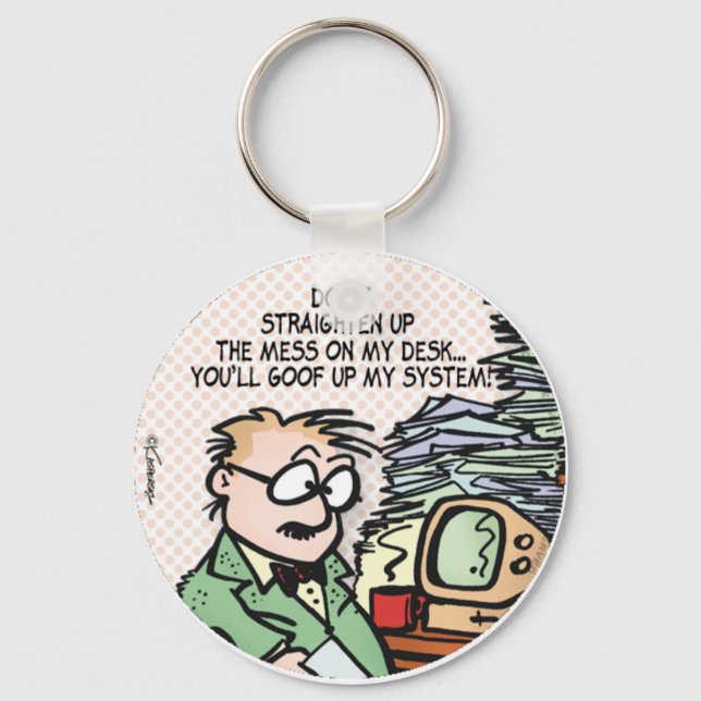 Chaveiro A Mess Na Minha Mesa (Frente)