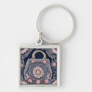 Chaveiro A minha arte azul da bolsa AI