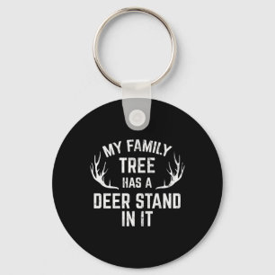 Chaveiro A Minha Árvore Familiar Tem Um Deer Em Caça Ao Pre