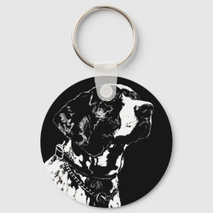 Chaveiro à moda do amante do cão das correntes