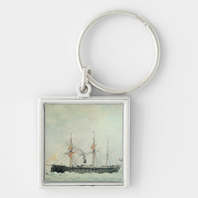 Chaveiro A navio de guerra francesa, "La Gloire", 1880 (Frente)