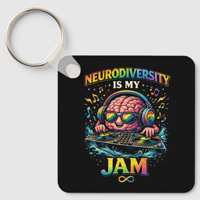 Chaveiro A Neurodiversidade É Minha Paixão (Frente)