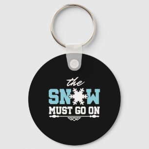 Chaveiro A neve deve continuar esquiando o snowboard