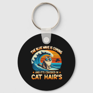 Chaveiro A onda azul está chegando e está coberta em Cat Ha