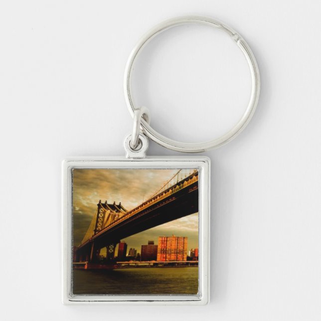 Chaveiro A opinião da ponte de Manhattan do lado de (Frente)
