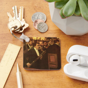 Chaveiro A orquestra da ópera por Edgar Degas, arte do