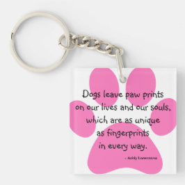 Chaveiro A pata personalizada da licença dos cães imprime o