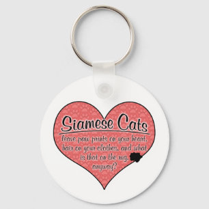 Chaveiro A pata Siamese imprime o humor do gato