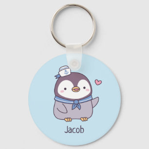 Chaveiro A pequena equipe de marinheiros de pinguins, bonit