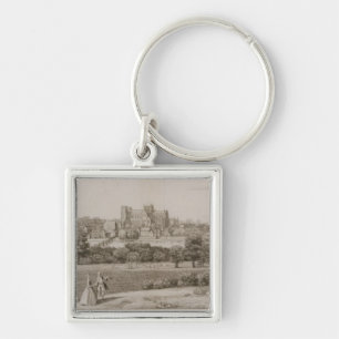 Chaveiro A perspectiva do sudeste de Rippon, 1731-48 (linha