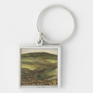 Chaveiro A perspectiva norte do Hampton Court, c.1699 (óle