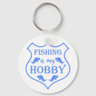 Chaveiro A pesca é a minha citação do escudo hobby na crist