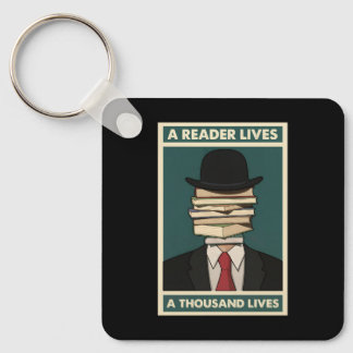 Chaveiro A Reader Lives a Thousand Lives Bibliophile Wisdom