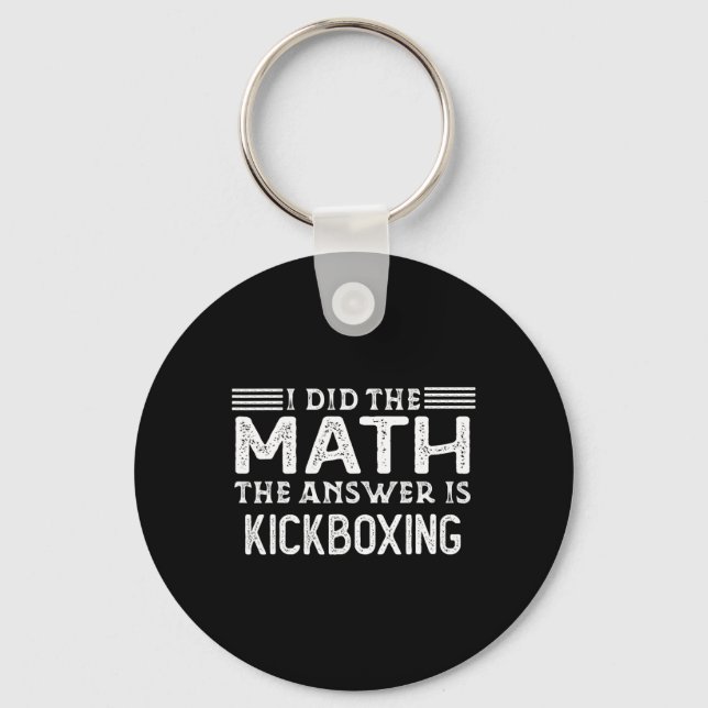 Chaveiro A Resposta É Kickboxing Professor de Matemática En (Frente)