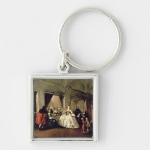Chaveiro A sala de estar do convento de San Zaccaria (óleo