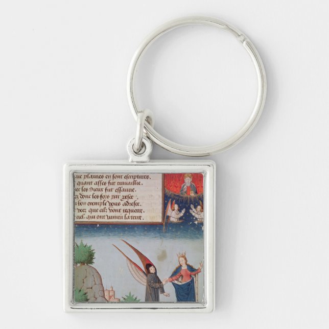 Chaveiro A senhora Filosofia conduz Boethius em vôo (Frente)