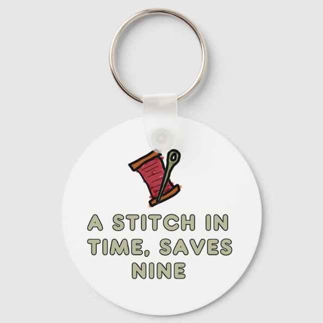 Chaveiro A Stitch In Time (Frente)