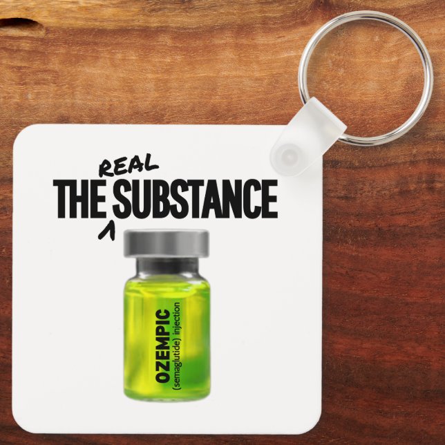 Chaveiro A substância real - Ozempic Parody (Verso)