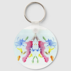 Chaveiro A tinta do teste de Rorschach borra a lagosta do