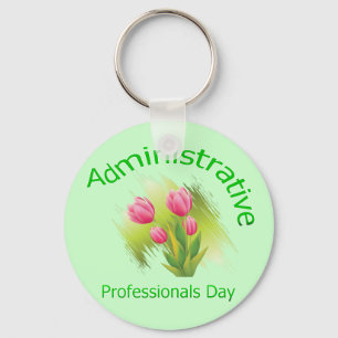 Chaveiro A tulipa floresce o dia administrativo dos